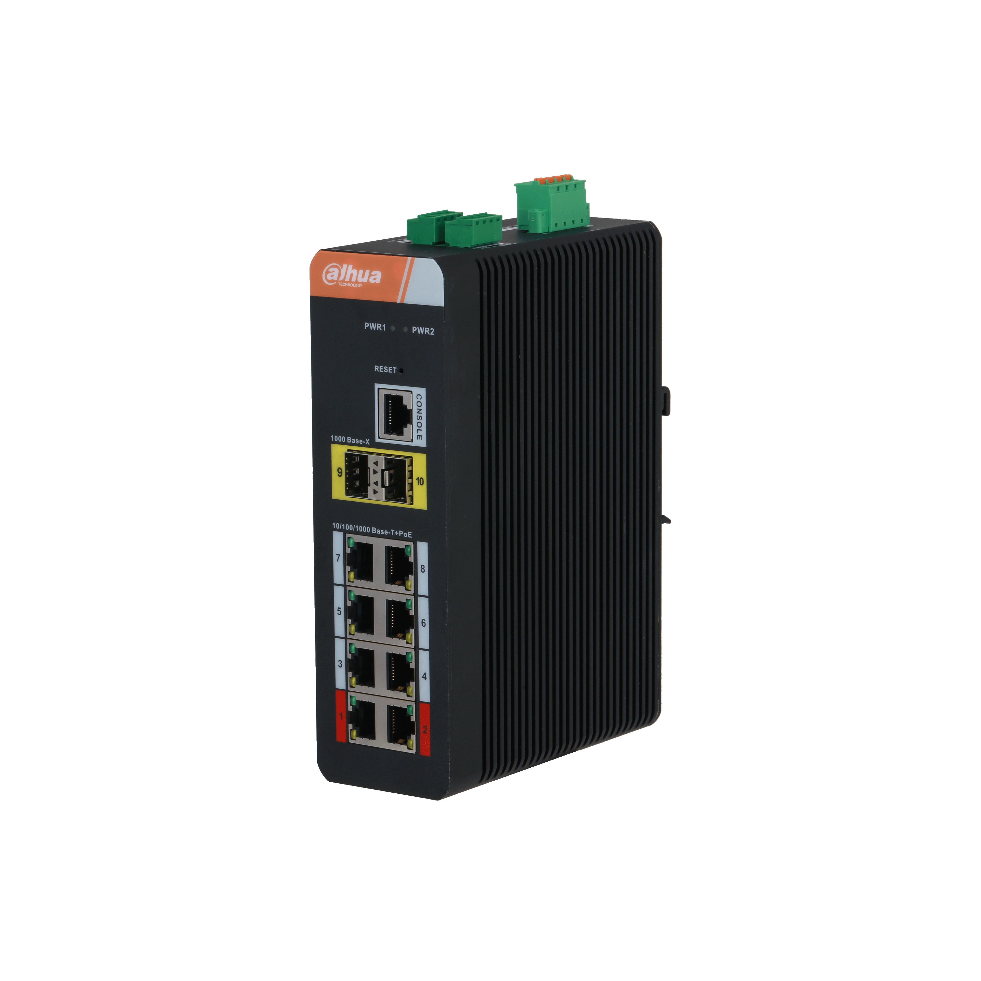 PFS4210‐8GT‐DP‐V2 10 Port Gigabit(8 Port Gigabit PoE) Endüstriyel Switch (8GE PoE + 2GE SFP Total 120W PoE )
