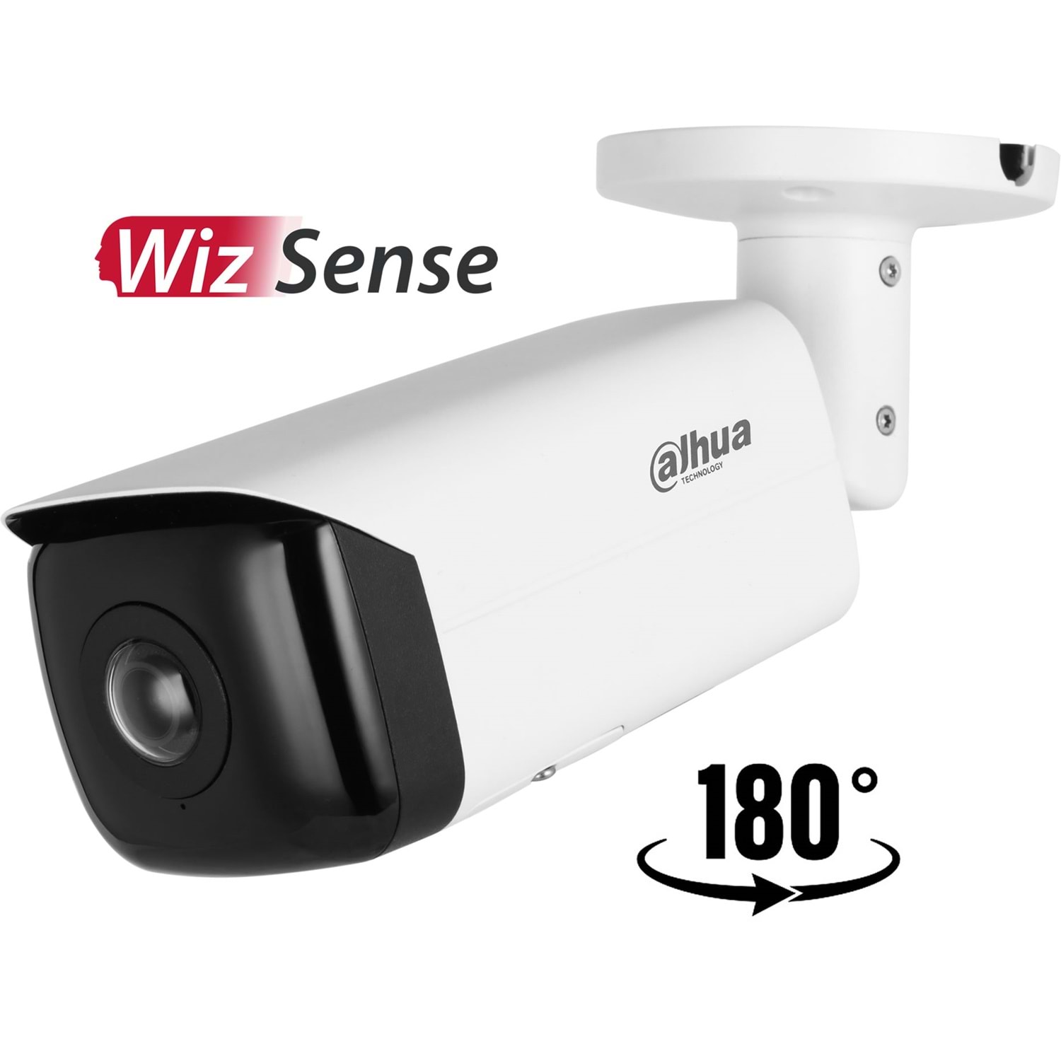 IPC‐HFW3441T‐AS‐P‐0210B 4MP H.265+ IR 180° Süper Geniş Açı Bullet Kamera(20m IR)