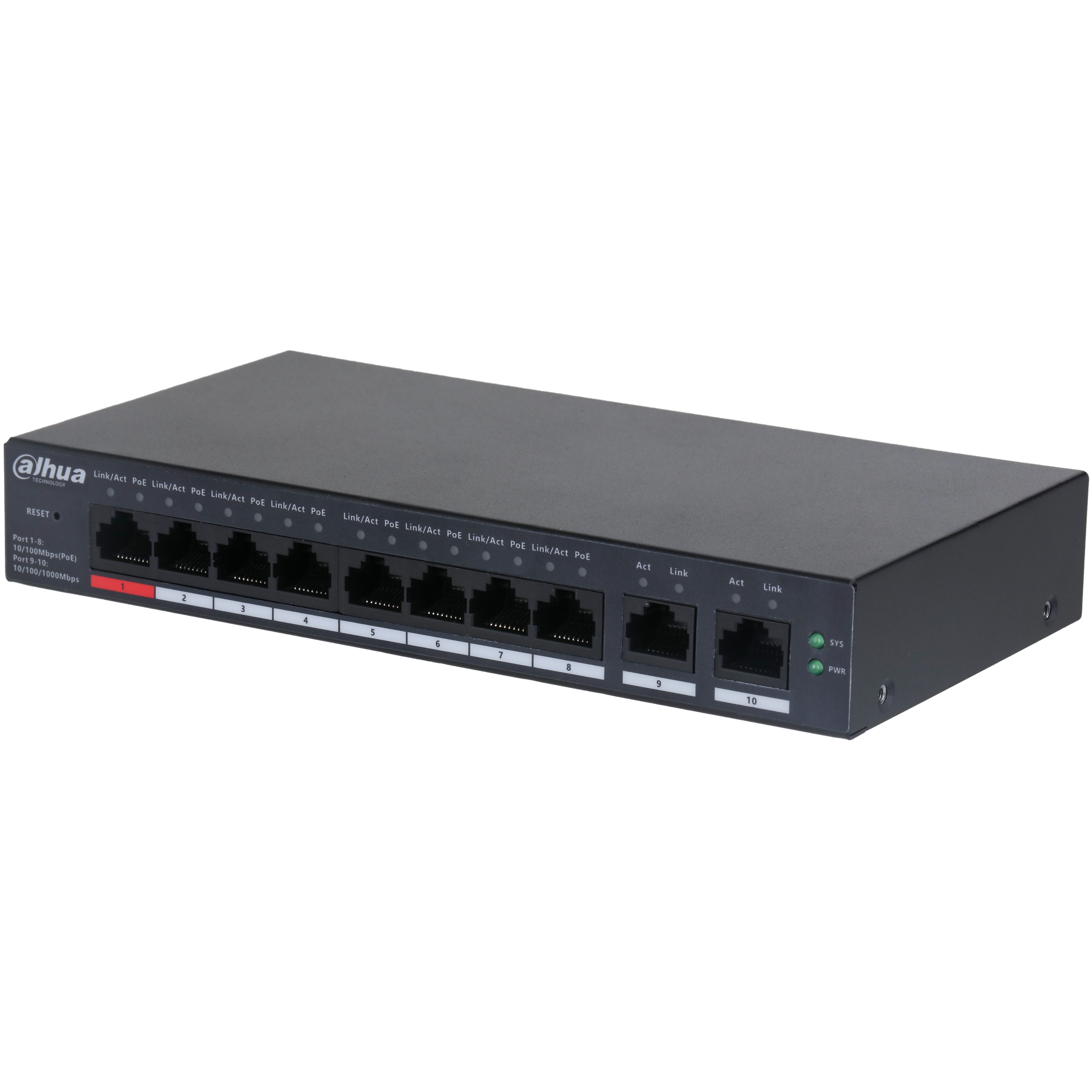 CS4010‐8GT‐110 8 Port Yönetilebilir Cloud Gigabit PoE Switch