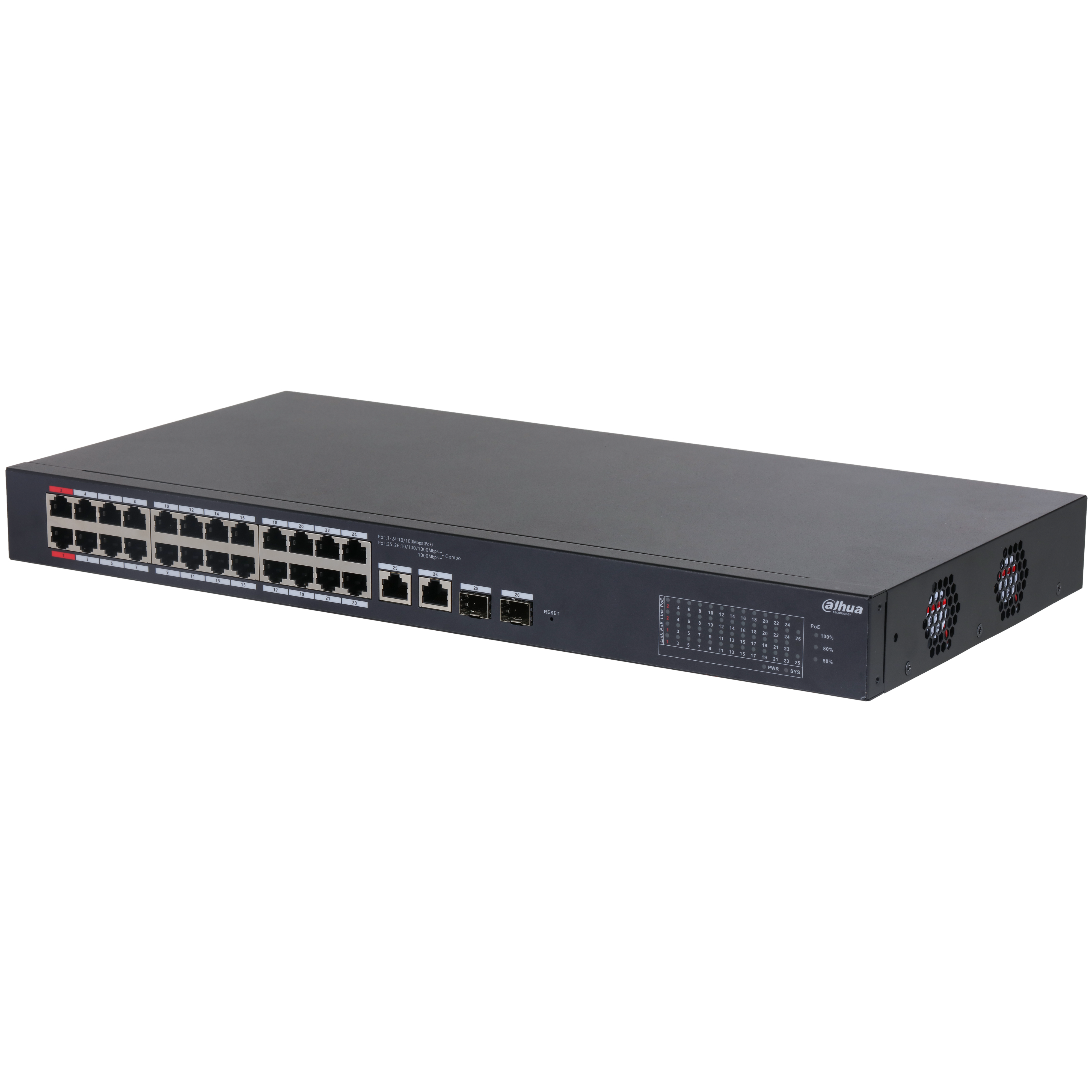 CS4226‐24ET‐375 24 Port Yönetilebilir Cloud PoE Ethernet Switch